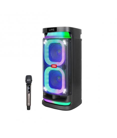 XO F58 Altavoz Karaoke - Bluetooth - 40W - Iluminacion RGB - Microfono Inalambrico Incluido - Entrada para Instrumentos y Microf
