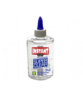 Instant Classic Super Clear Cola Transparente 147ml - Apto para Uso Infantil y/o Domestico - Sin Disolventes - Transparente