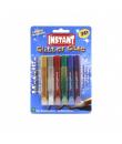 Instant Glitter Glue Metallic Pack de 6 Tubos de Pegamento con Purpurina 10.5ml - Para Distintas Superficies - Sin Disolventes -