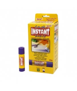 Instant Color Educa Barra de Pegamento 20grs - Apto para Uso Infantil y/o Domestico - Lavable - Sin Disolventes - Color Lila