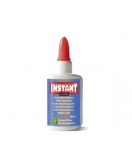 Instant Classic Cola Blanca 40gr - Apto para Uso Infantil y/o Domestico - Sin Disolventes - Color Blanco