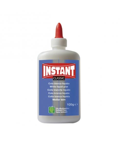 Instant Classic Cola Blanca 100gr - Apto para Uso Infantil y/o Domestico - Sin Disolventes - Color Blanco