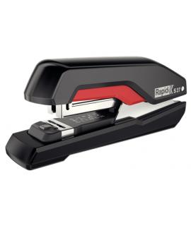 Rapid S27 Grapadora de Sobremesa Compacta - Hasta 30 Hojas - Para Grapas 24/6, 26/6 - Color Negro/Rojo