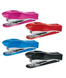 Petrus 200 Liliput WOW Grapadora + 1 Caja de 1.000 Grapas 23/6 - Hasta 12 Hojas - Grapas 23/6 - Grapado Cerrado y Clavado - Colo