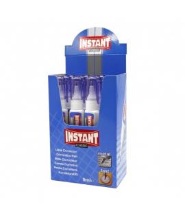 Instant Classic Boligrafo Corrector 9ml - Correccion Precisa, Limpia y Facil - Secado Rapido - Valvula de Control