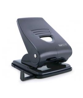 Rapesco 835 Taladro Perforador Metalico - Hasta 35 Hojas - Marcas de Formato - Sistema de Bloqueo - Color Negro