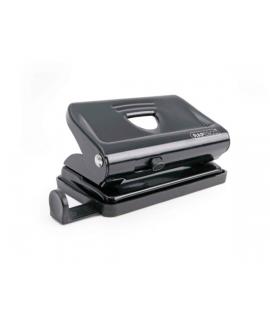 Rapesco 810 Taladro Perforador Metalico - Hasta 12 Hojas - Marcas de Formato - Facil Vaciado - Color Negro