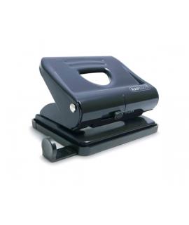 Rapesco 820 Taladro Perforador Metalico - Hasta 22 Hojas - Marcas de Formato - Facil Vaciado - Color Negro