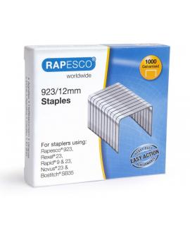 Rapesco Caja de 1000 Grapas 923/12 - Alambre Reforzado Galvanizado - Patilla de 12mm