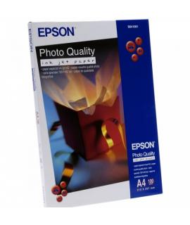 Epson Photo Quality Ink-Jet Pack de 100 Hojas de Papel Fotografico A4 Especial Ink-Jet 102g/m² - Acabado Mate - Color Blanco