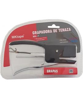 MKtape MK7 Pack de Grapadora de Tenaza + 500 Grapas Nº 26/6 - Hasta 20 Hojas - Color Negro