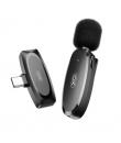 XO MKF08A Microfono Inalambrico de Solapa - Conector Tipo C - Autonomia hasta 6 Horas - Alcance 10 Metros - Color Negro