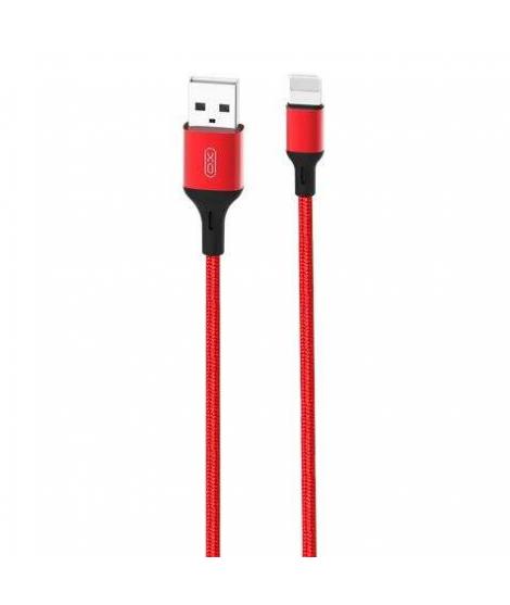 XO Cable NB143 Cordon USB - Lightning - 2.4A - 2m - Color Rojo