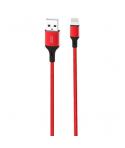 XO Cable NB143 Cordon USB - Lightning - 2.4A - 2m - Color Rojo