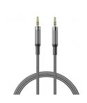 XO NBR279C Cable Audio Jack 3.5mm Macho a Jack 3.5mm Macho - 1m - Trenzado - Color Negro