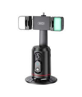XO SS16LED Soporte Sobremesa para Smartphone - Seguimiento y Reconocimiento Facial - Motorizado 360º - Iluminacion LED - Control