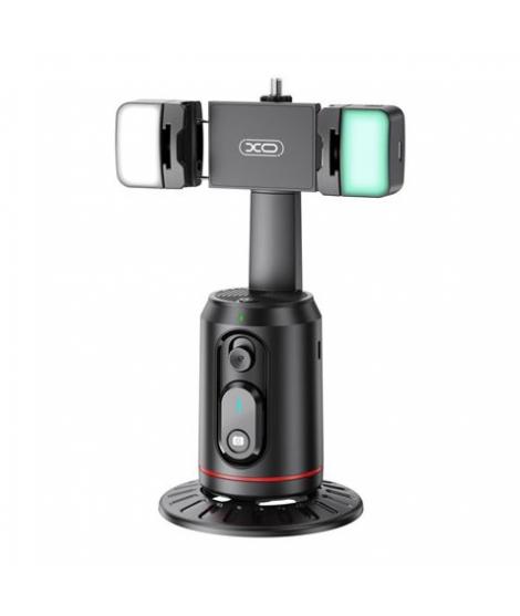XO SS16LED Soporte Sobremesa para Smartphone - Seguimiento y Reconocimiento Facial - Motorizado 360º - Iluminacion LED - Control