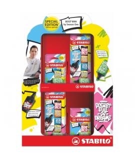 Stabilo Boss Mini by Snooze One Expositor con 4 Pack de 3 Mini Marcadores + 4 Pack de 3 Mini Marcadores + 8 Pack de 6 Mini Marca
