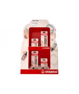 Stabilo Boss Mini Naturevibes Expositor con 8 Packs de 6 Marcadores Fluorescentes + 8 Packs de 3 Marcadores Fluorescentes - Traz