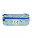 Milan Coleccion 460 Portatodo Rectangular - 2 Compartimentos con Cremallera - Color Verde/Azul