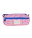 Milan Coleccion 460 Portatodo Rectangular - 2 Compartimentos con Cremallera - Color Rosa/Azul