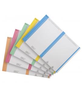Elba Bristol Pack de 10 Hojas A5 por 27 Etiquetas para Visores Laterales Carpeta Colgante Nº 8 14.4x06mm - Resistente Material B