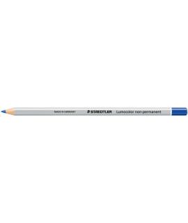 Staedtler Lumocolor 108 Lapiz de Color Hexagonal - Especial para Superfiices Lisas - Marcado Opaco - Color Azul