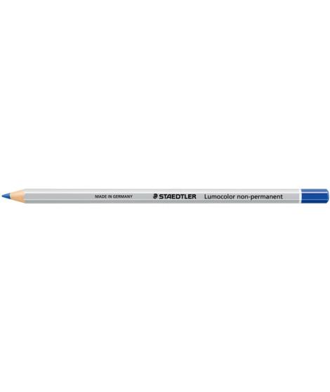 Staedtler Lumocolor 108 Lapiz de Color Hexagonal - Especial para Superfiices Lisas - Marcado Opaco - Color Azul