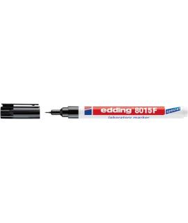 Edding 8015F Rotulador Permanente Especial Laboratorio - Punta Redonda 0.75mm - Tinta Apta para Superficies Lisas y Transparente