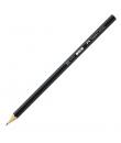 Faber-Castell Castell 1111 Lapiz de Grafito 2B - Mina Resistente a la Rotura - Cuerpo con Acabado en Negro