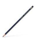 Faber-Castell Goldfaber 1221 Lapiz de Grafito H - Alta Calidad - Resistente a la Rotura - Cuerpo en Azul y Rayas Doradas