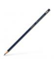 Faber-Castell Goldfaber 1221 Lapiz de Grafito 2H - Alta Calidad - Resistente a la Rotura - Cuerpo en Azul y Rayas Doradas