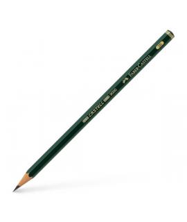 Faber-Castell Castell 9000 Lapiz de Grafito 2B - Mina Resistente a la Rotura - Ecologico
