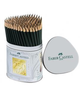 Faber-Castell Castell 9000 Bote de Metal con144 Lapices de Grafito HB - Mina Resistente a la Rotura - Ecologico