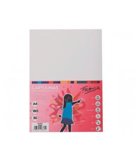 Fabrisa Pack de 50 Cartulinas 180 g/m² - Tamaño A4 - Color Blanco