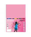 Fabrisa Pack de 50 Cartulinas 180 g/m² - Tamaño A4 - Color Rosa