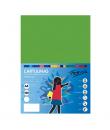 Fabrisa Pack de 50 Cartulinas 180 g/m² - Tamaño A4 - Color Verde Fuerte
