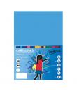 Fabrisa Pack de 50 Cartulinas 180 g/m² - Tamaño A4 - Color Azul Turquesa