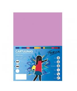 Fabrisa Pack de 50 Cartulinas 180 g/m² - Tamaño A4 - Color Lila