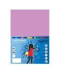 Fabrisa Pack de 50 Cartulinas 180 g/m² - Tamaño A4 - Color Lila