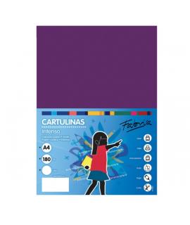Fabrisa Pack de 50 Cartulinas 180 g/m² - Tamaño A4 - Color Morado