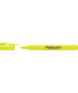 Faber-Castell Textliner 38 Marcador Fluorescente - Cuerpo Fino - Punta Biselada - Trazo Grueso y Fino - Tinta con Base de Agua -