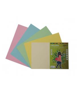 Fabrisa Pack de 50 Cartulinas 180 g/m² - Tamaño A3 - Colores Pastel Surtidos