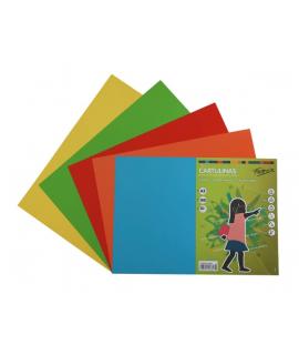 Fabrisa Pack de 50 Cartulinas 180 g/m² - Tamaño A3 - Colores Fuertes Surtidos