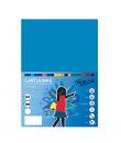 Fabrisa Pack de 50 Cartulinas 180 g/m² - Tamaño A4 - Color Azul Medio