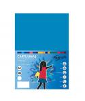 Fabrisa Pack de 50 Cartulinas 180 g/m² - Tamaño A4 - Color Azul Medio