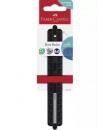 Faber-Castell Dots Regla Recta 15cm - Panel para Nombre - Escalas para Zurdos y Diestros - Color Negro