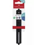 Faber-Castell Dots Regla Recta 15cm - Panel para Nombre - Escalas para Zurdos y Diestros - Color Negro