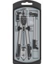 Faber-Castell Compas de Ajuste Rapido con Alargadera - Articulaciones en ambos Brazos - Accesorios de Recambio - Adaptador Unive