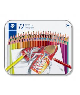Staedtler 175 Caja Metalica de 72 Lapices Hexagonales de Colores - Colores Surtidos